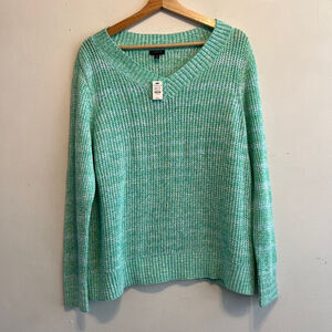 Talbots Sweater, XL Petite, Light Green